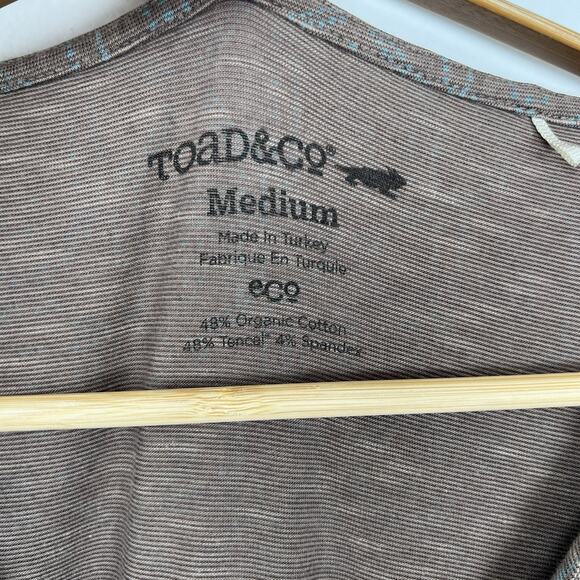 Toad & Co Cue Wrap Dress Women’s Medium Brown Sleeveless Organic Cotton TENCEL - Picture 3 of 10